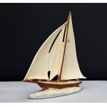 Large sailboat - collectible ceramic - designed by Ditmar Urbach - 1960s [ nautical ].