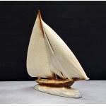 Large sailboat - collectible ceramic - designed by Ditmar Urbach - 1960s [ nautical ].
