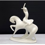 New Look - Large porcelain figure of Lady Godiva - designed by J.Ježek - Royal Dux 2nd half of 20th century.