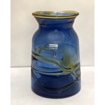 Glass braided vase - Tsvetan Tsachev - Bytom 1980s/90s.