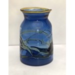 Glass braided vase - Tsvetan Tsachev - Bytom 1980s/90s.