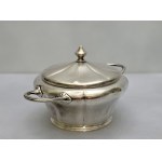 Silver-plated sugar bowl - England second half of the 19th century.