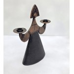 Candleholder Matryoshka Maiden - USSR Vintage 1960s