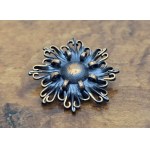 Metalwork - brooch in the form of a flower - communist period