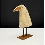 Jacek Budzowski - Bird - Unglazed ceramics - Krakow 1990s