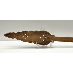 Collectible hand-decorated paddle spinning wheel - 2nd half of the 19th century[ Folk Art].
