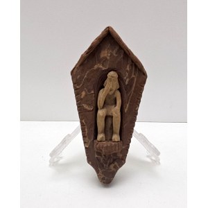Small wooden chapel with the Sorrowful Jesus - Anna Ficoń [ 1938-2016] - Beskid Żywiecki