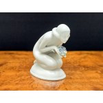Bogucice - Porcelain figurine - Woman kneeling- 1960s
