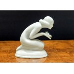 Bogucice - Porcelain figurine - Woman kneeling- 1960s