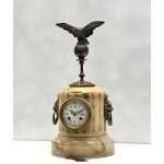 Antique mantel clock with eagle in Roman style - 19th century
