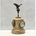 Antique mantel clock with eagle in Roman style - 19th century