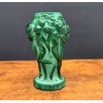 Vase " Vine" from the Curt Schlevgot glass factory - Ingrid series - Art deco