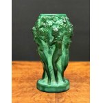 Vase " Vine" from the Curt Schlevgot glass factory - Ingrid series - Art deco