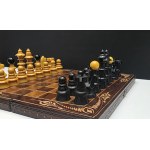 Collectible old Art deco style chess set in Bakelite - 1st half of 20th century.