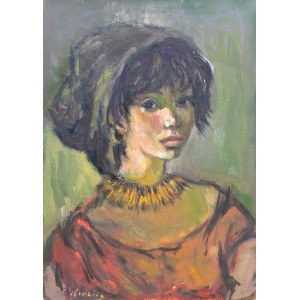 Katarzyna Librowicz (1912 Warszawa - 1991 Paryż), Portret młodej kobiety w czepku