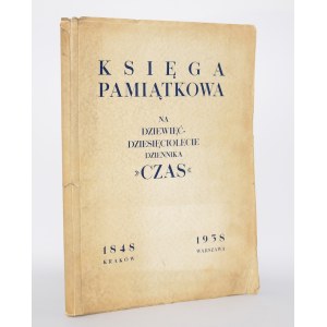 Libro commemorativo per il novantesimo anniversario del quotidiano «Czas». 1848-1938. Varsavia 1938.