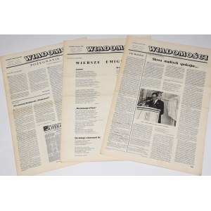 Notizie, settimanale per gli emigranti. Anno 1981. N. 1-3, serie completa.
