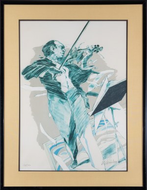 Claude Weisbuch (1927 - 2014), Skrzypek, 1977