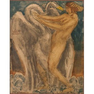 Antoine BOURDELLE, Francúzsko, 19./20. storočie. (1861 - 1929), Léda s labuťou, okolo roku 1910.