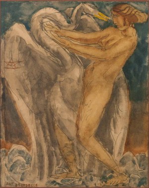 Antoine BOURDELLE, Francja, XIX/XX w. (1861 - 1929), Leda z łabędziem, ok. 1910 r.