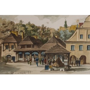 Władysław ZIOMEK (b. 1947), Market Square in Kazimierz Dolny, 1999.