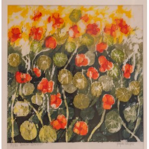 Ingvar NIBFLET, Sweden, Nasturtiums, ca.1960.