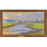 Stefan PIENIĄŻEK (1913-2008), Lagoon of the Wieprz River at sunrise, 1954