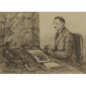 Aleksander RAFAŁOWSKI (1894 - 1981), Boleslaw Bierut at work, 1951.