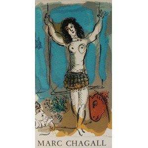Marc Chagall, Acrobat on the Trapeze("Hommage a Marc Chagall," Berggruen&amp;Cie, 1967, Mourlot #477a)