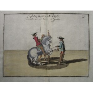 Abraham van Diepenbeeck wg, Ilustracja do dzieła Williama Cavendisha "Neu-eröffnete Reit-Bahn" (Nouvelle Methode pour Dresser les Chevaux)