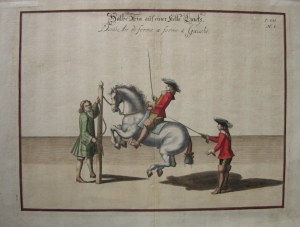 Abraham van Diepenbeeck wg, Ilustracja do dzieła Williama Cavendisha "Neu-eröffnete Reit-Bahn" (Nouvelle Methode pour Dresser les Chevaux)