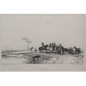 François Fortuné Antoine Férogio, Standstill (da Études progressives de figures pittoresques à l'usage des paysagistes, par Ferogio)