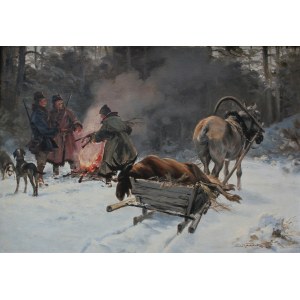Zygmunt Kaczówka, Scena z polowania