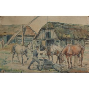 Jan Erazm Kotowski, Watering the horses at the well