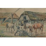Jan Erazm Kotowski, Watering the horses at the well