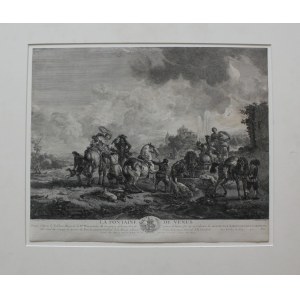 Jean Moyreau(1690-1762) di Philips Wouwermann, Fontana di Venere (lastra 65 della serie Oeuvres de Philippe Wouwermens Hollandoi, 1750)