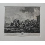 Jean Moyreau(1690-1762) wg Philipsa Wouwermanna, Fontanna Wenus(Plansza 65 z serii „Oeuvres de Philippe Wouwermens Hollandoi”, 1750)