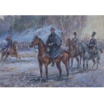 Stefan Pajączkowski, Oddział pułku ułanów Królestwa Polskiego