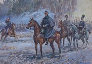 Stefan Pajączkowski, Oddział pułku ułanów Królestwa Polskiego