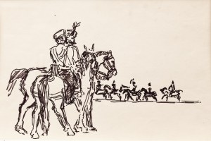 Jacek Żuławski, Konni. Ilustracja do „Marysieńki Sobieskiej” Tadeusza Boya Żeleńskiego, 1969
