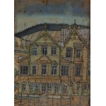 Nikifor Krynicki (1895 Krynica - 1968 Folusz), Villa "Wisla" in Krynica-Zdrój, 1940s.