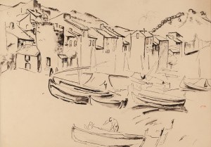 Maria Melania Mutermilch \ Mela Muter (1876 Warszawa - 1967 Paryż), Port w Collioure (recto) / Widok na port (verso), około około 1925