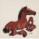 Janina Konarska (1902 Łódź - 1975 Warszawa), Źrebiątko - ilustracja do wiersza z książki 