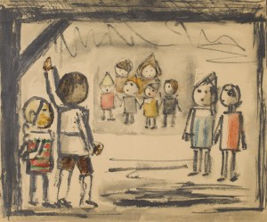 Tadeusz Makowski (1882 Oświęcim - 1932 Paryż), Dzieci w pracowni malarza