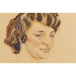 Józef Mehoffer (1869 Ropczyce - 1946 Wadowice), Główka kobieca, 1930