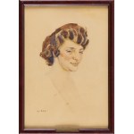 Józef Mehoffer (1869 Ropczyce - 1946 Wadowice), Główka kobieca, 1930