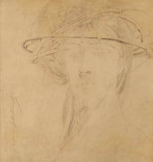 Jacek Malczewski (1854 Radom - 1929 Kraków), Chrystus w koronie cierniowej (Autoportret), 1922