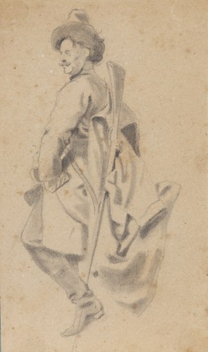 Józef Brandt (1841 Szczebrzeszyn - 1915 Radom), Szkic Lisowczyka, około 1864