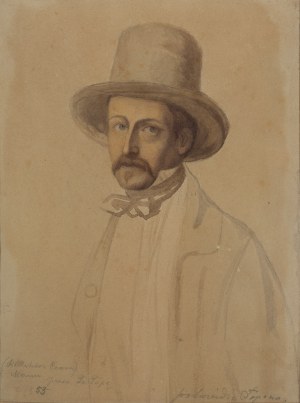 Franciszek Tepa (1829 - 1889 ), Portret Maurycego Manna, 1853