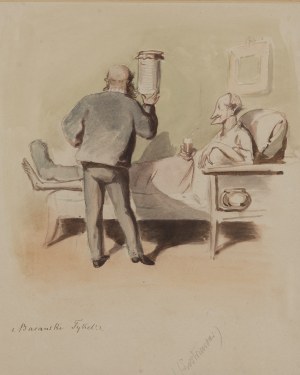 Franciszek Kostrzewski (1826 Warszawa - 1911 Warszawa), W szpitalu